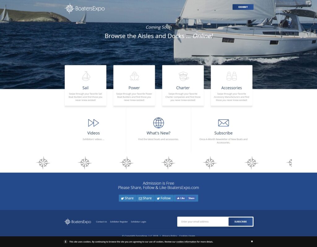UI Development for Boaters Expo: Custom User Interface Design Enhancing Premium Experience