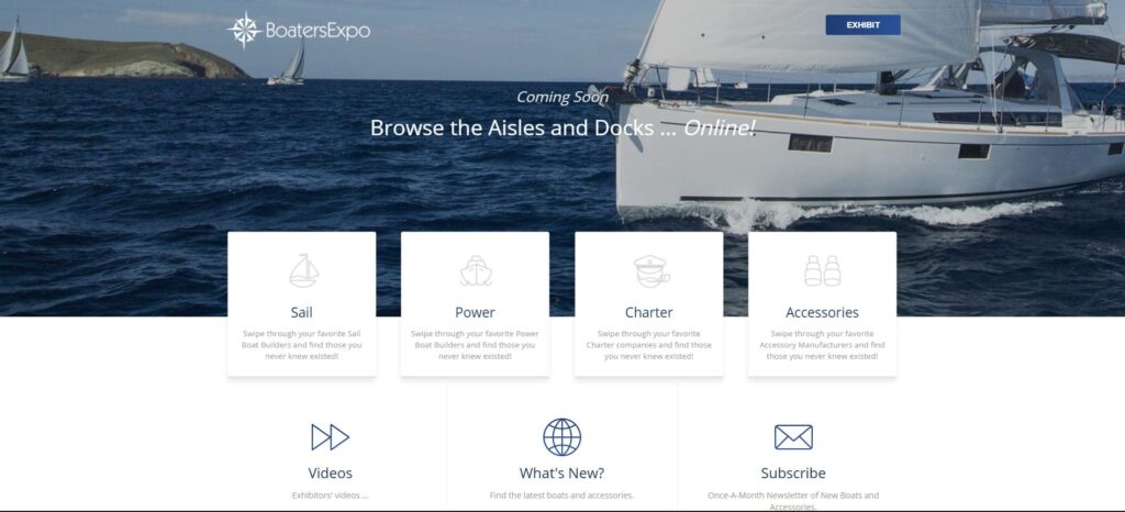 UI Development for Boaters Expo: Custom User Interface Design Enhancing Premium Experience