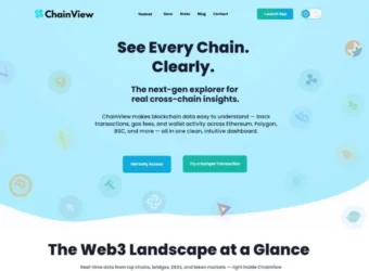 Chainview Web3 Landing page ui ux design thumb